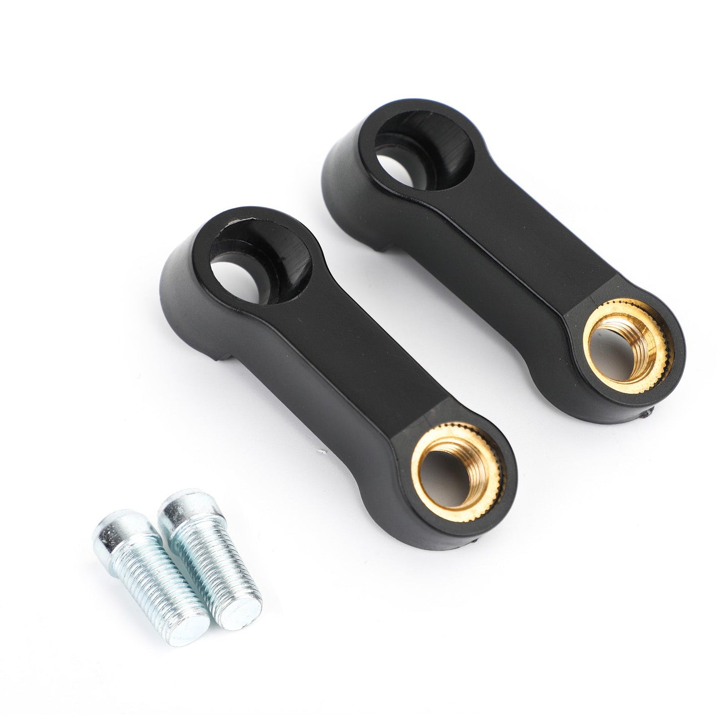 Motorcycle Mirror Extender Riser Extension Bracket Black 10mm M10 Fit for Honda