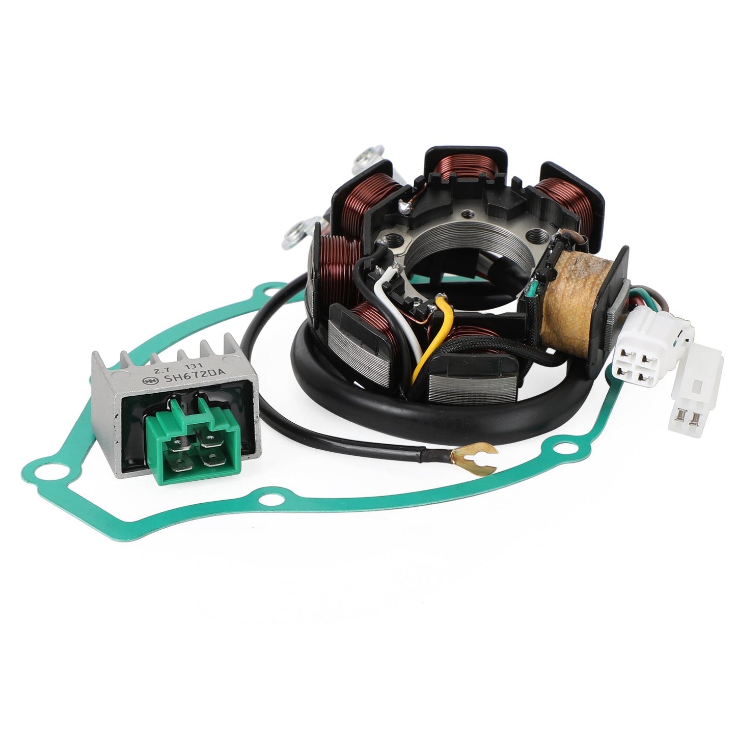 Stator+Voltage Rectifier+Gasket For Yamaha TTR125 TTR125E TTR125LE/LWE 03-2022