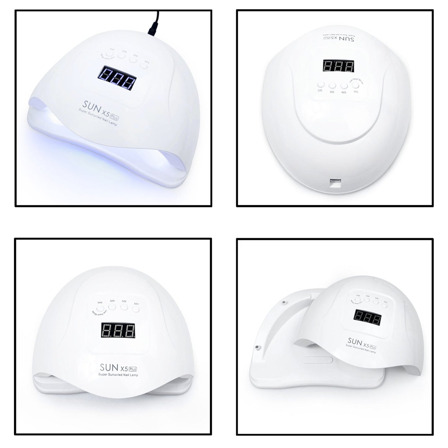 Professional LED UV Nail Dryer Gel Polish Lamp Curing Manicure Sun X5Plus 80W US