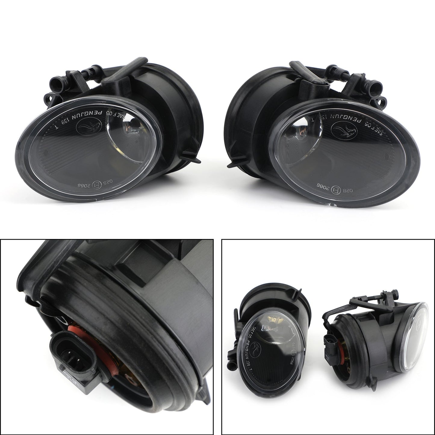 Pair Fog Driving Light Lamp Left + Right Fit For AUDI TT 06-14 BLK