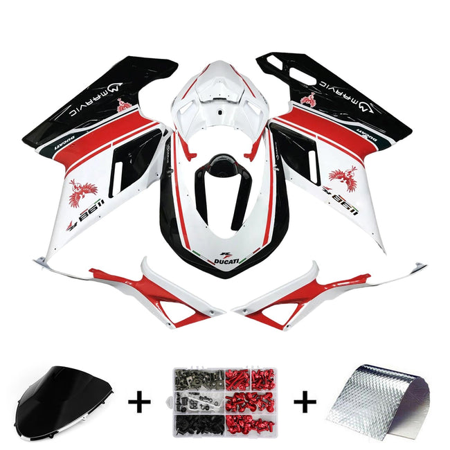 2007-2011 Ducati 1098 1198 848 Fairing Kit Bodywork ABS