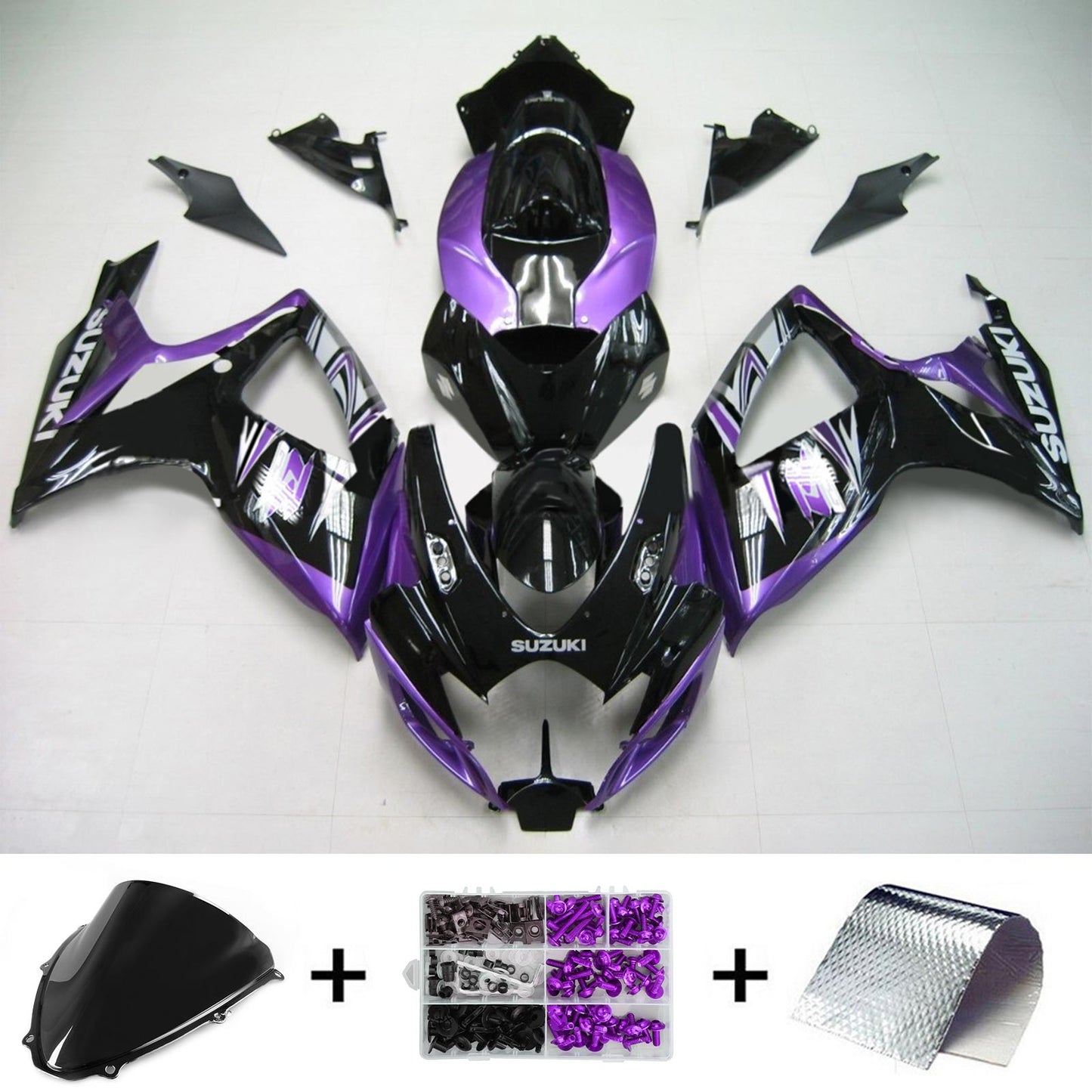 2006-2007 Suzuki GSXR 600/750 K6 Amotopart Injection Fairing Kit Bodywork Plastic ABS #114