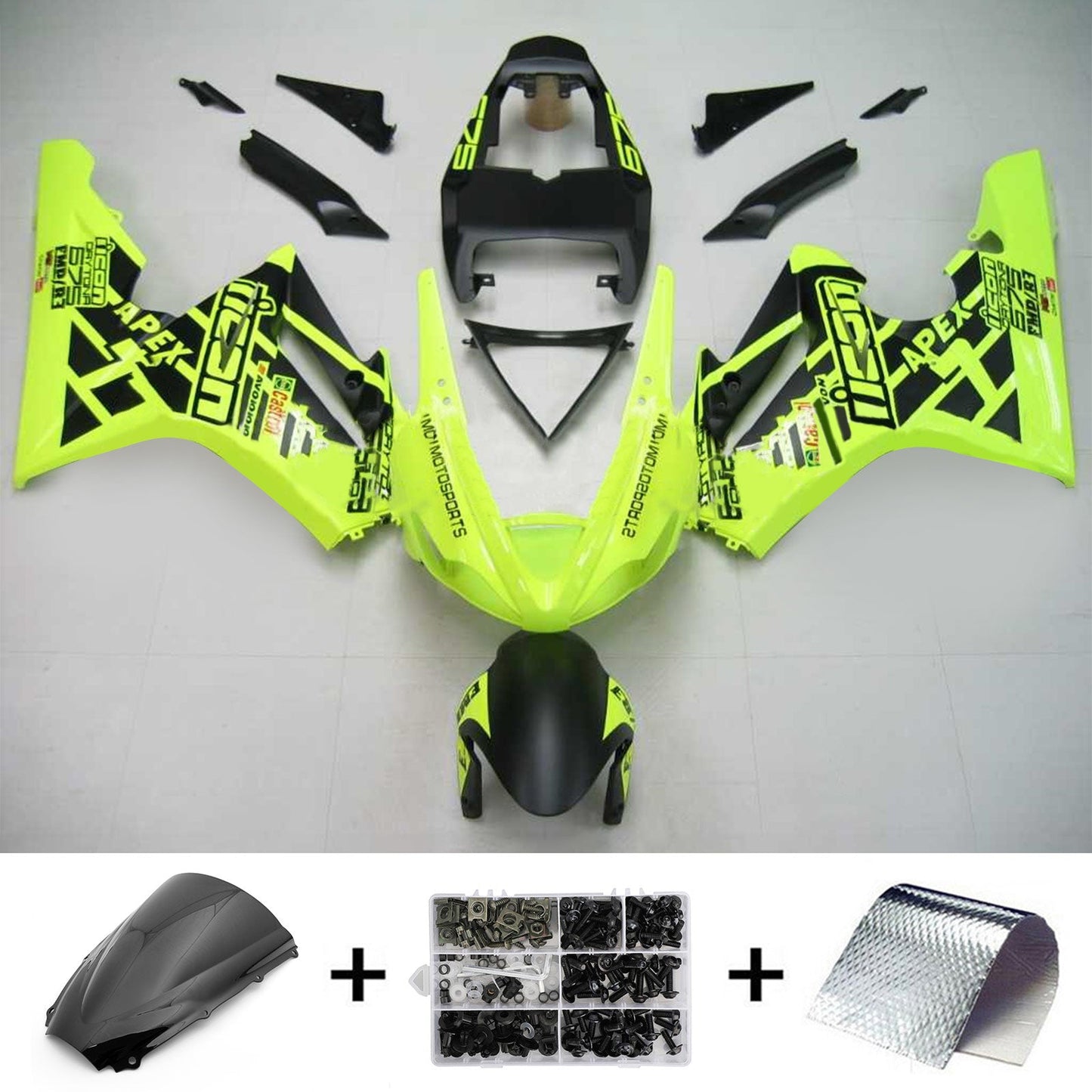 2006-2008 Triumph Daytona 675 Injection Fairing Kit Bodywork Plastic ABS #101