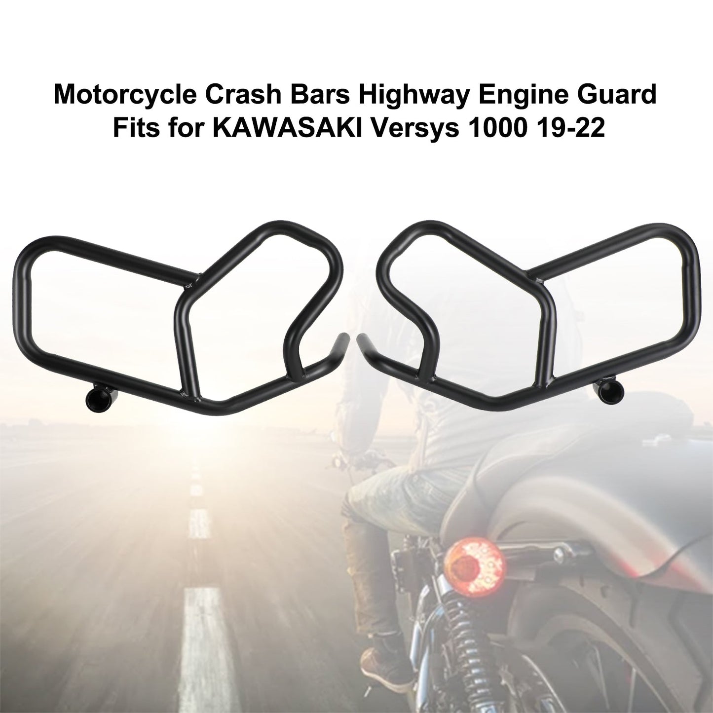Engine Guard Crash Bar Frame Protector Bumper For Kawasaki Versys 1000 19-22