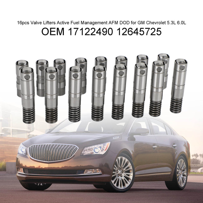 16pcs Valve Lifters Active Fuel Management AFM DOD for GM Chevr 5.3L 6.0L