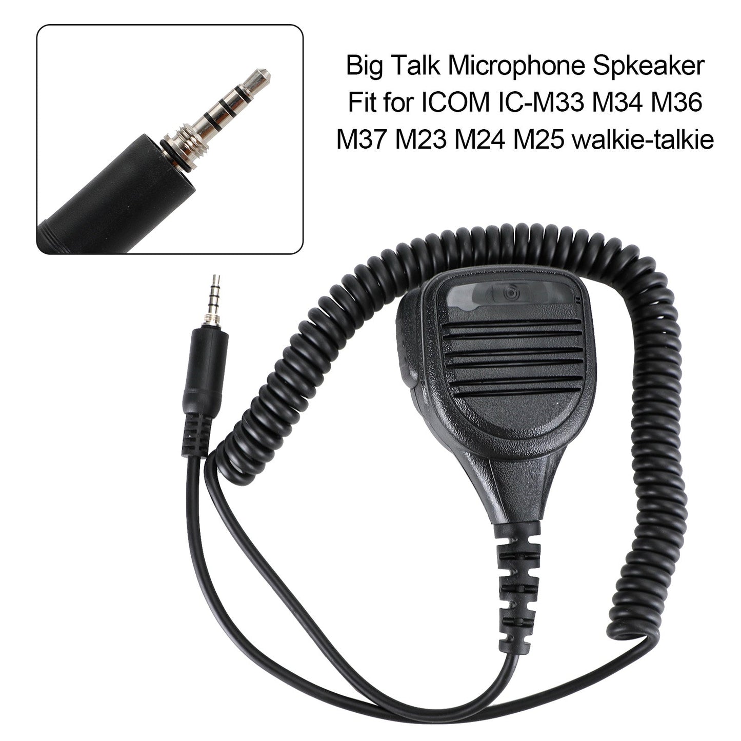 ICOM M33/M34-SM08 Waterproof Microphone Speaker For IC-M33 M36 M37 M23 M24 M25