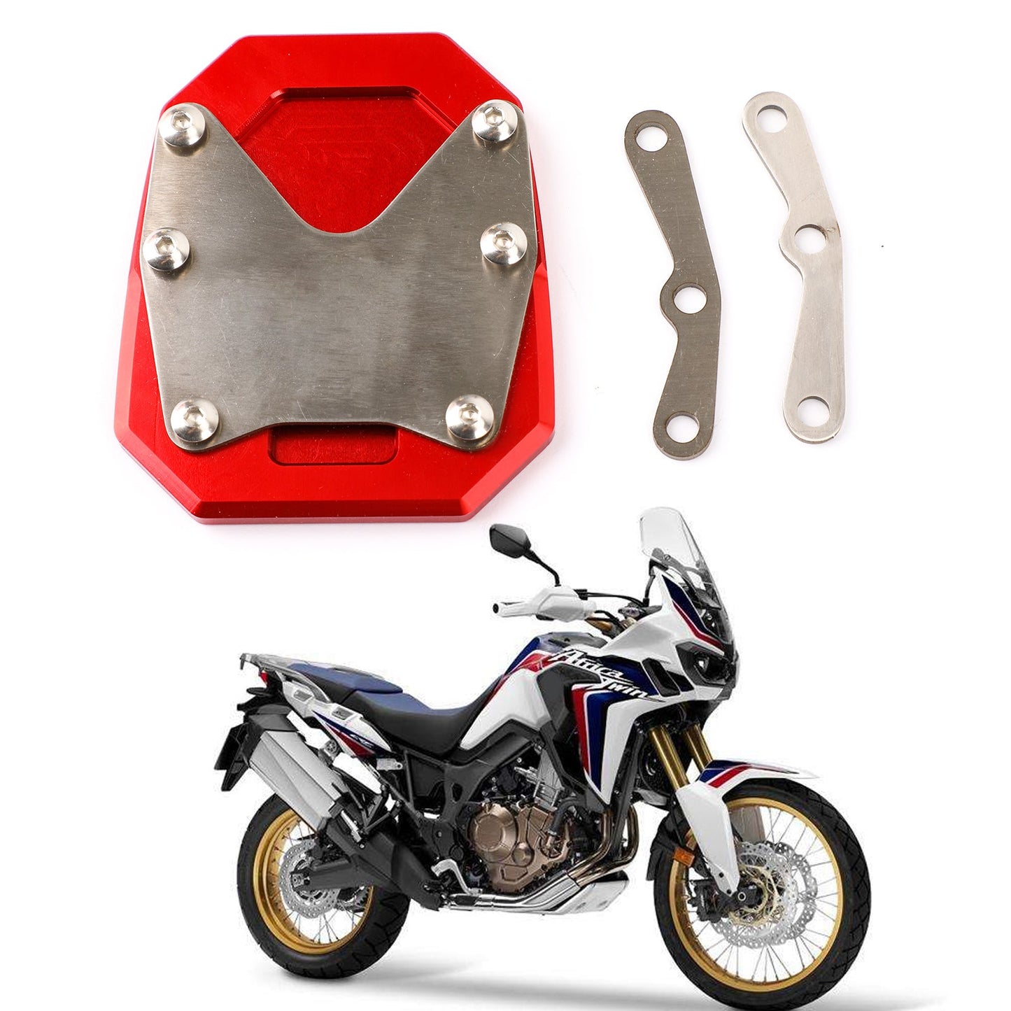 Kickstand Side Stand Extension Pad For Honda CRF 1100 L AFRICA TWIN / ADV 2020 BLK