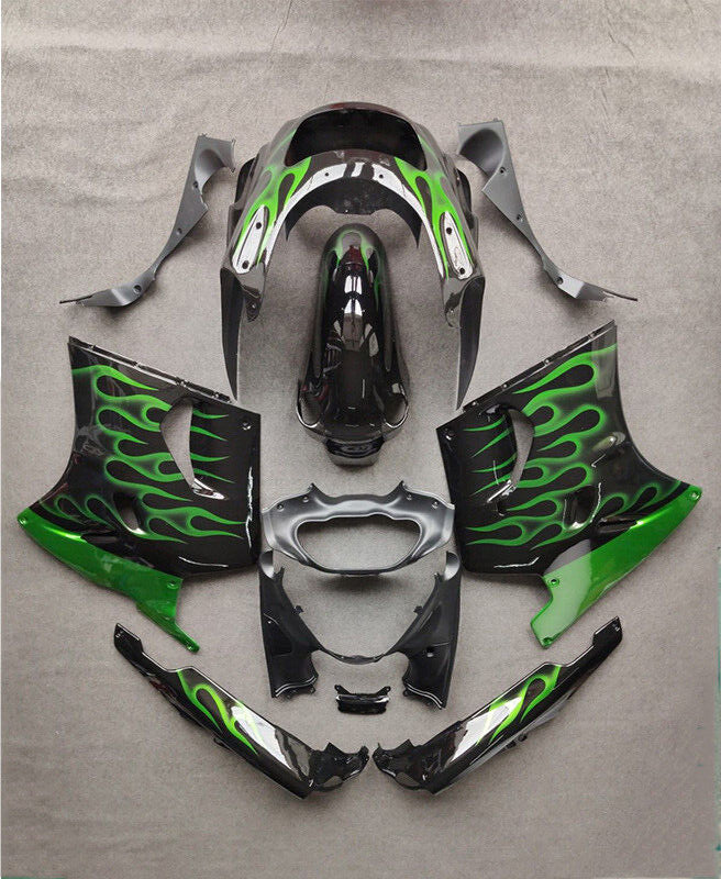 1993-2003 Kawasaki ZZR1100 Amotopart Injection Fairing Kit Bodywork Plastic #104