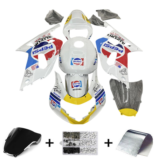 2001-2003 Suzuki GSXR600 GSXR750 K1 Fairing Kit Bodywork Plastic ABS