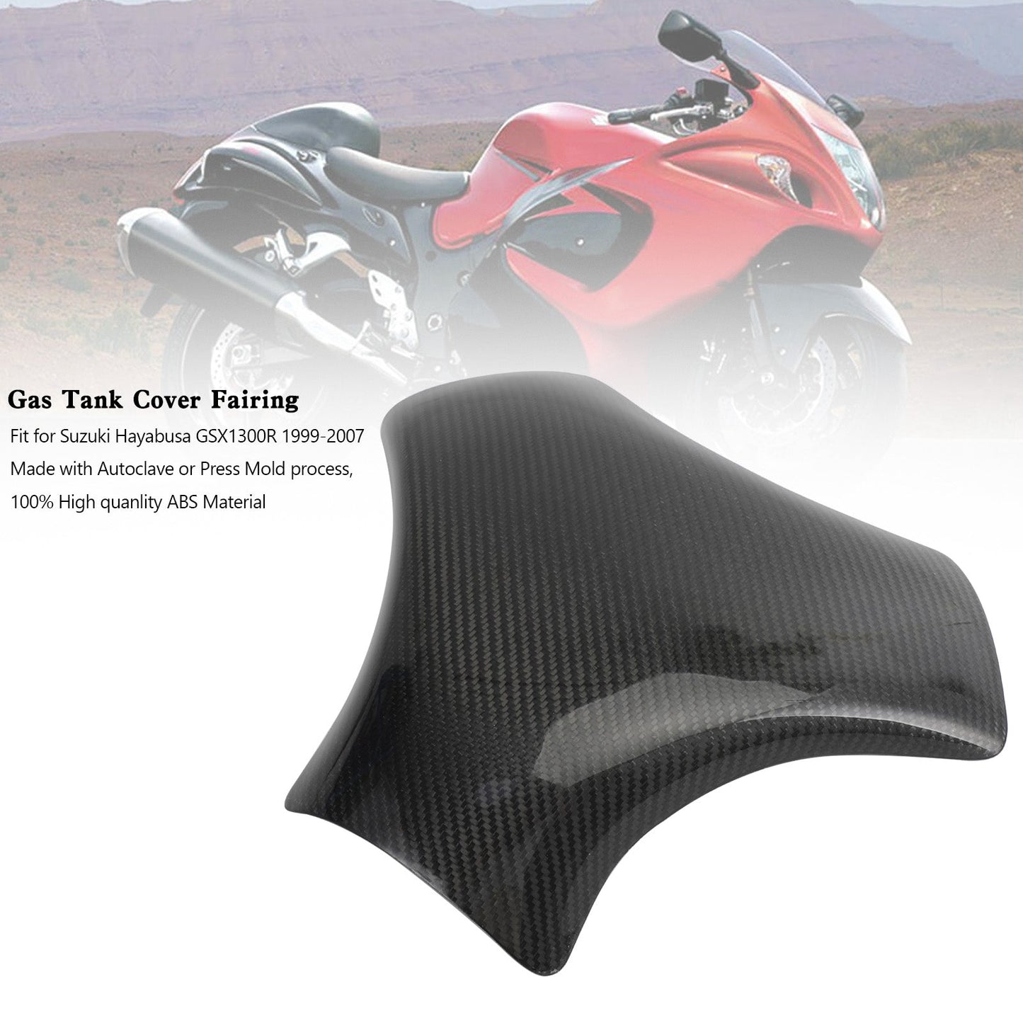 Suzuki Hayabusa GSX1300R 1999-2007 Carbon Gas Tank Cover Fairing Protector