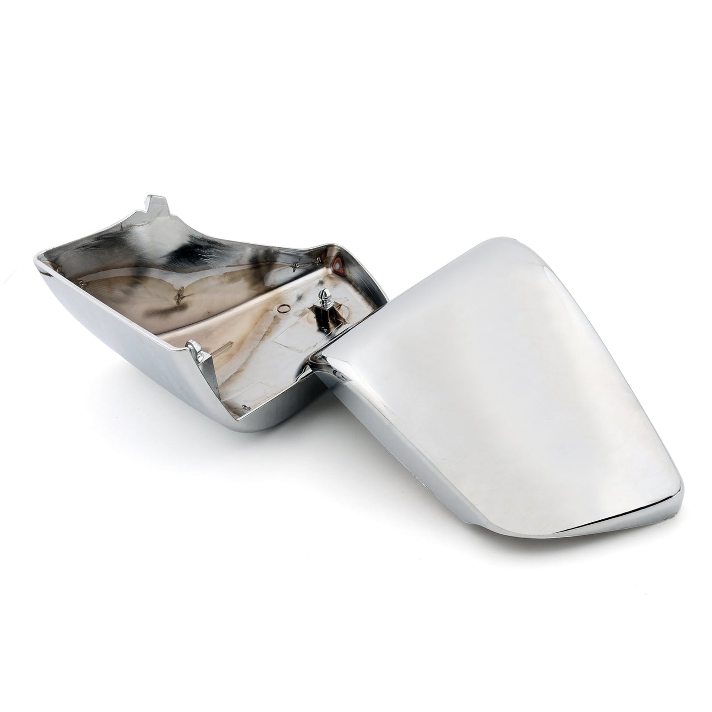 Plastic Side Battery Covers for Honda Shadow ACE VT400 VT750 VT750C (98-03) Chrome