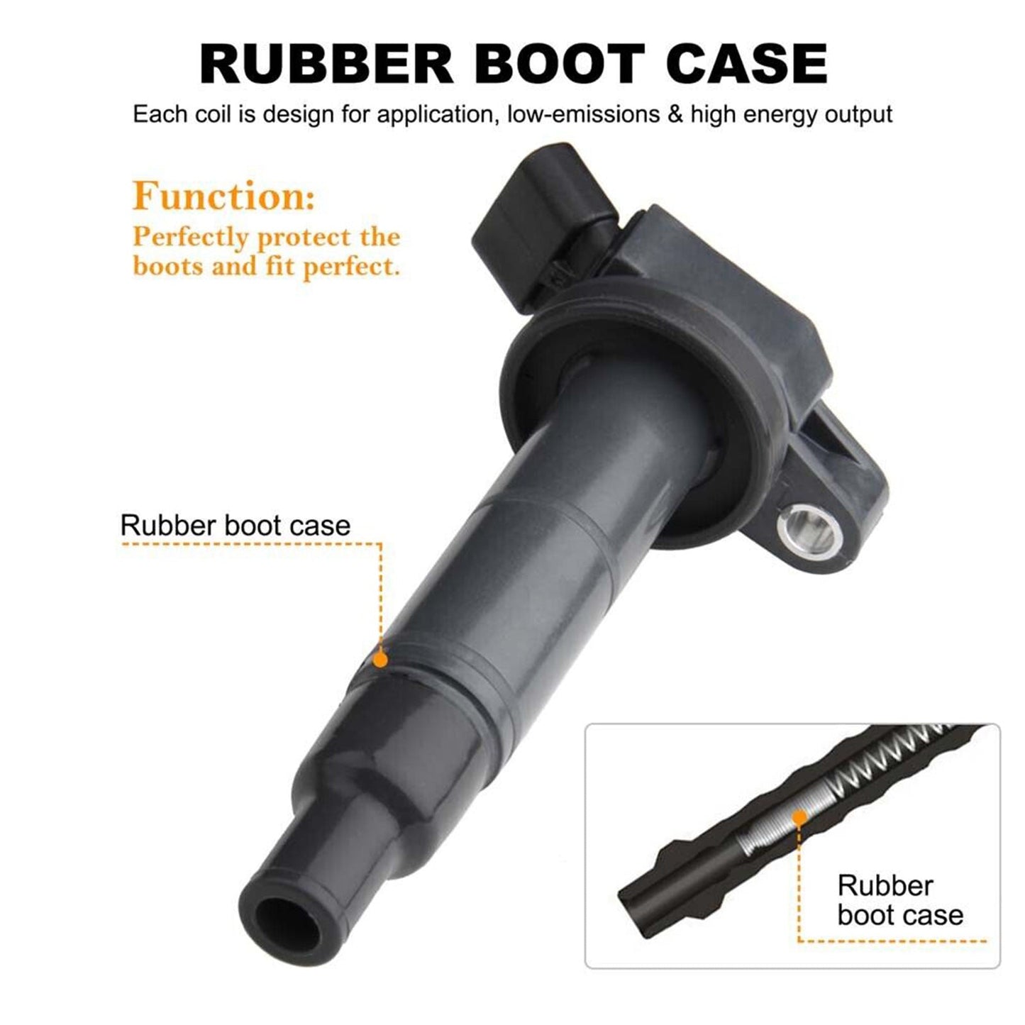 2010 Toyota Corolla L4 2.4L 4x Ignition Coil+Spark Plug UF333 UF494