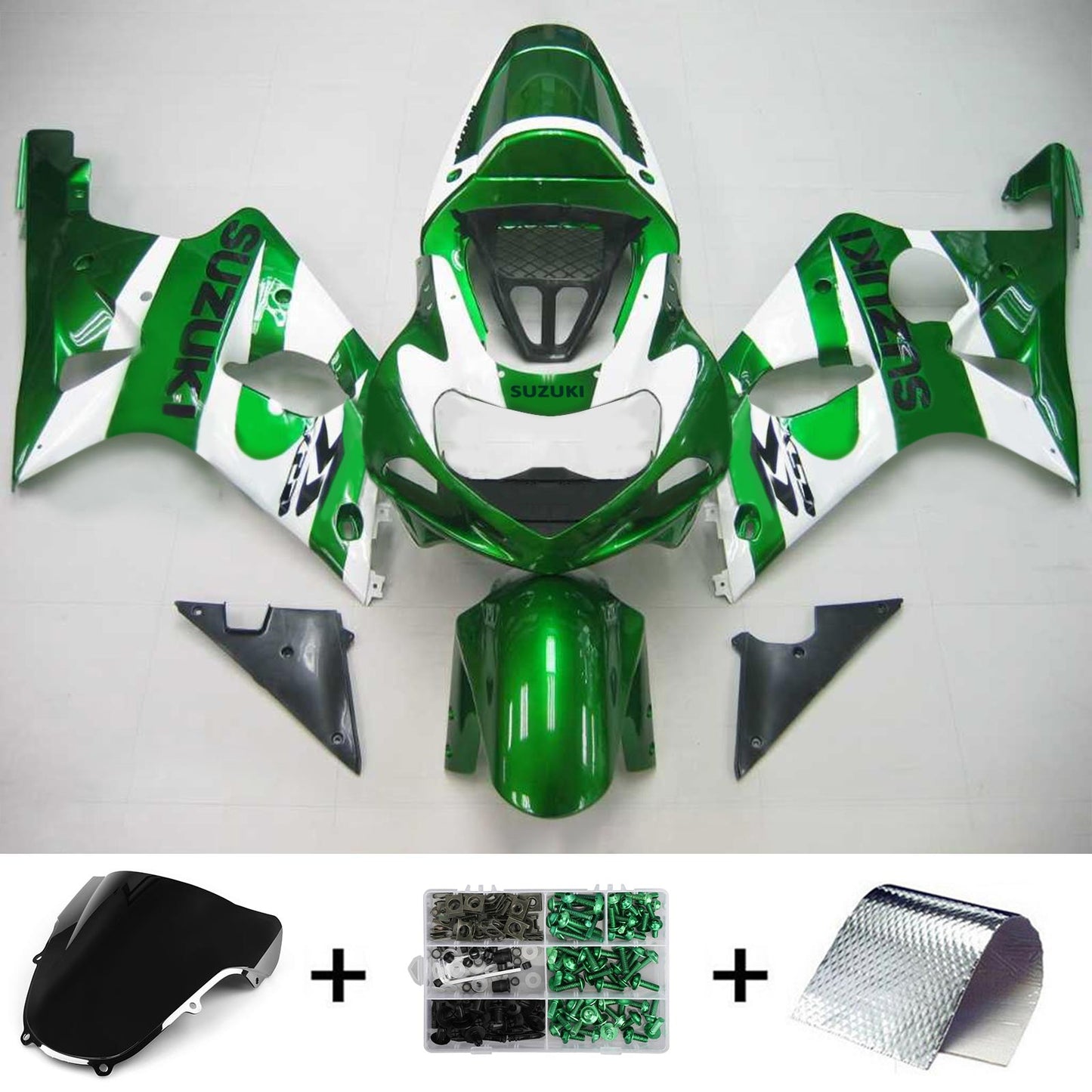 2000-2002 Suzuki GSXR1000 K1 K2 Amotopart Injection Fairing Kit Bodywork Plastic ABS #110