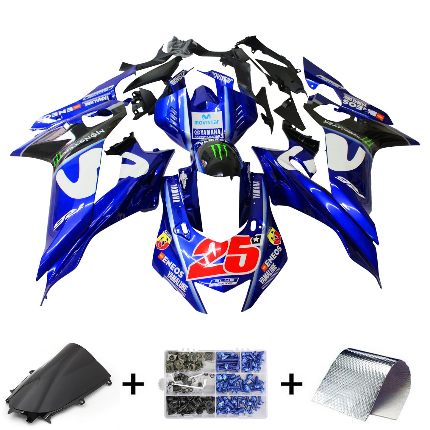 2017-2022 Yamaha YZF-R6 Fairing Kit Bodywork Plastic ABS