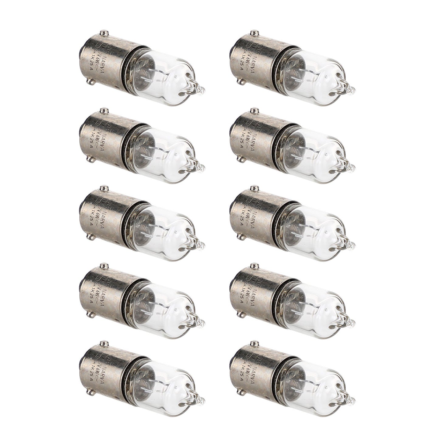 10x For NARVA 68161 Car Auxiliary Bulbs H6W 12V6W BAX9s