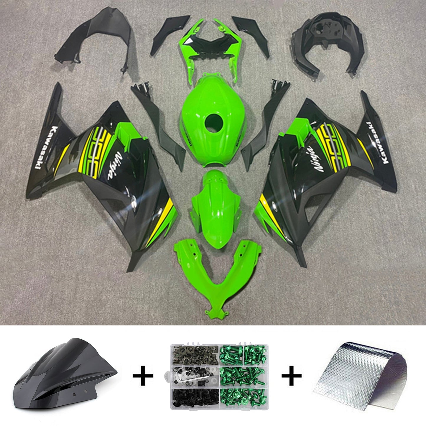 2013-2024 Kawasaki EX300/Ninja300 Injection Fairing Kit Bodywork Plastic ABS#161