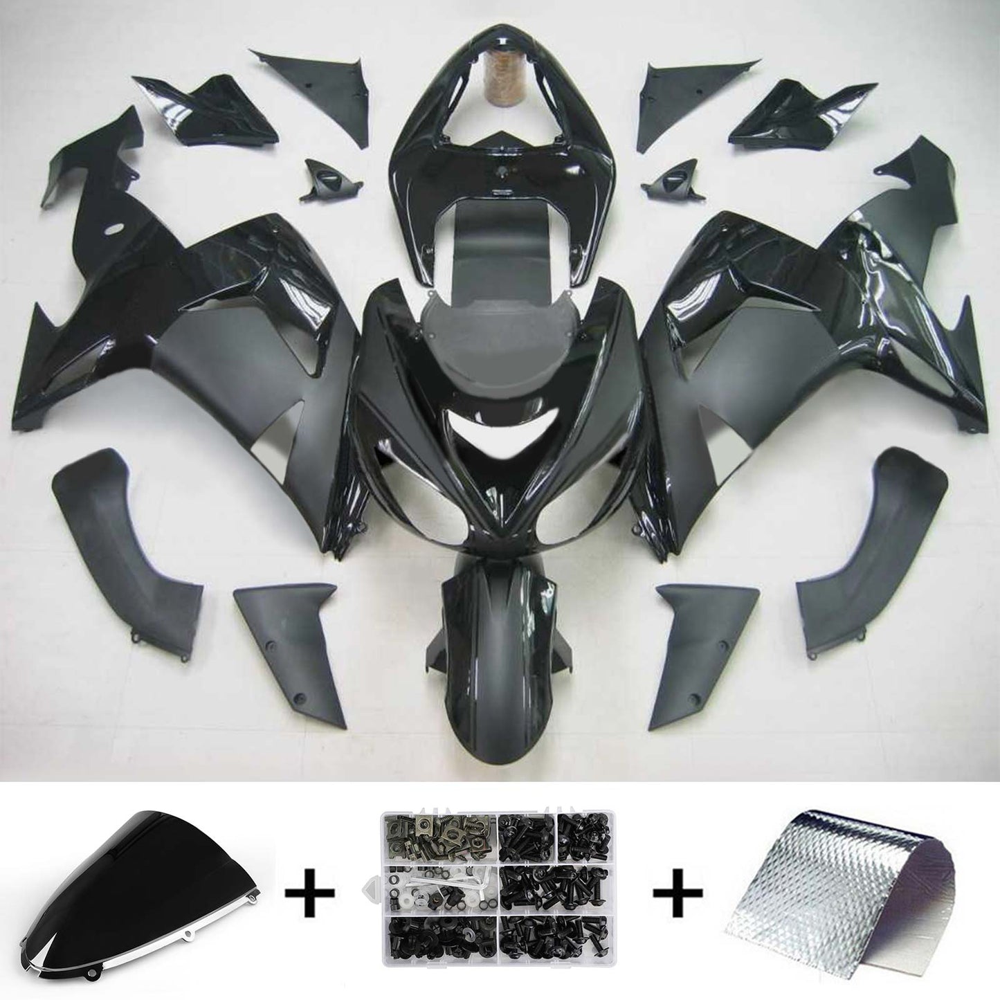 2006-2007 Kawasaki ZX10R Amotopart Injection Fairing Kit Bodywork Plastic ABS #107