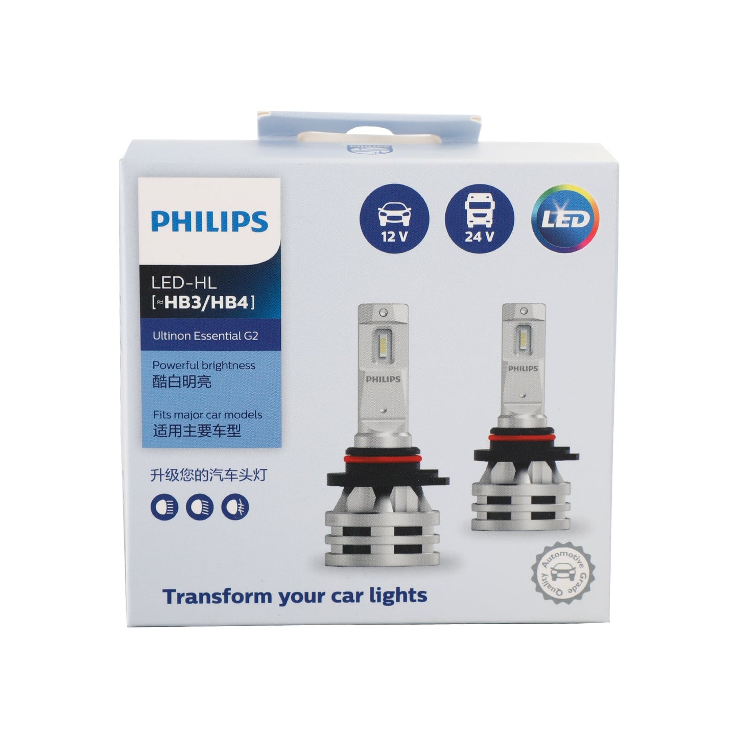 For Philips 11005UE2X2 Ultinon Essential G2 LED Headlight HB3/4 24W 6500K