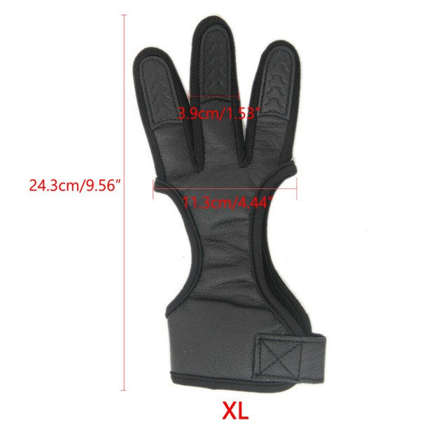 Finger Glove Tab Protector Huntin Leather Gear 3 Guard Bow Archery Traditional