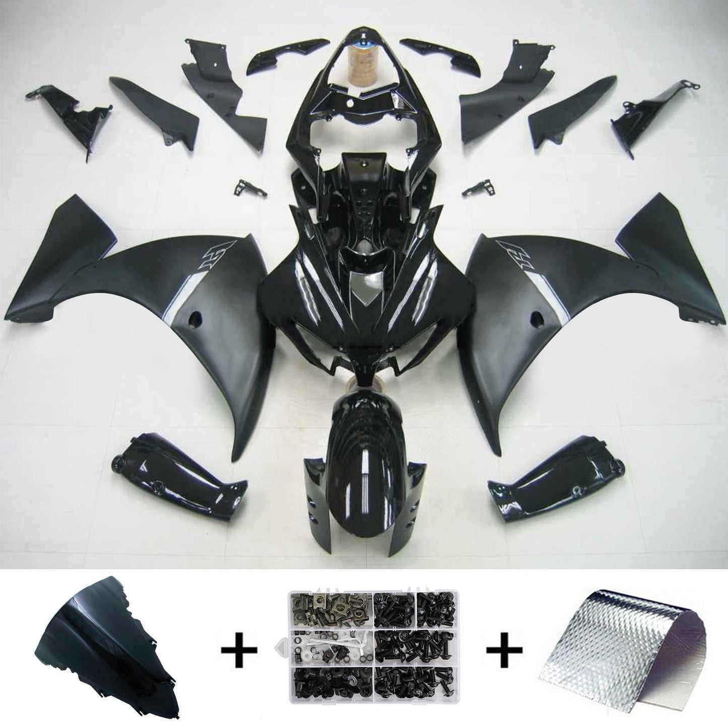 2012-2014 Yamaha YZF 1000 R1 Amotopart Injection Fairing Kit Bodywork Plastic ABS #114