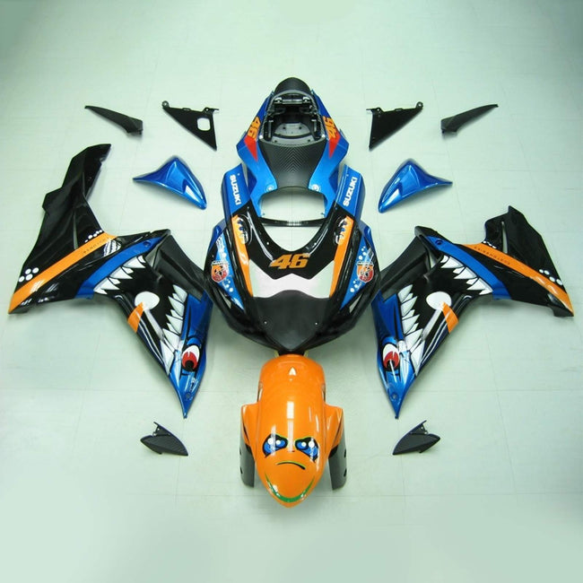 2011-2024 Suzuki GSXR 600/750 K11 Amotopart Injection Fairing Kit Bodywork Plastic ABS #101