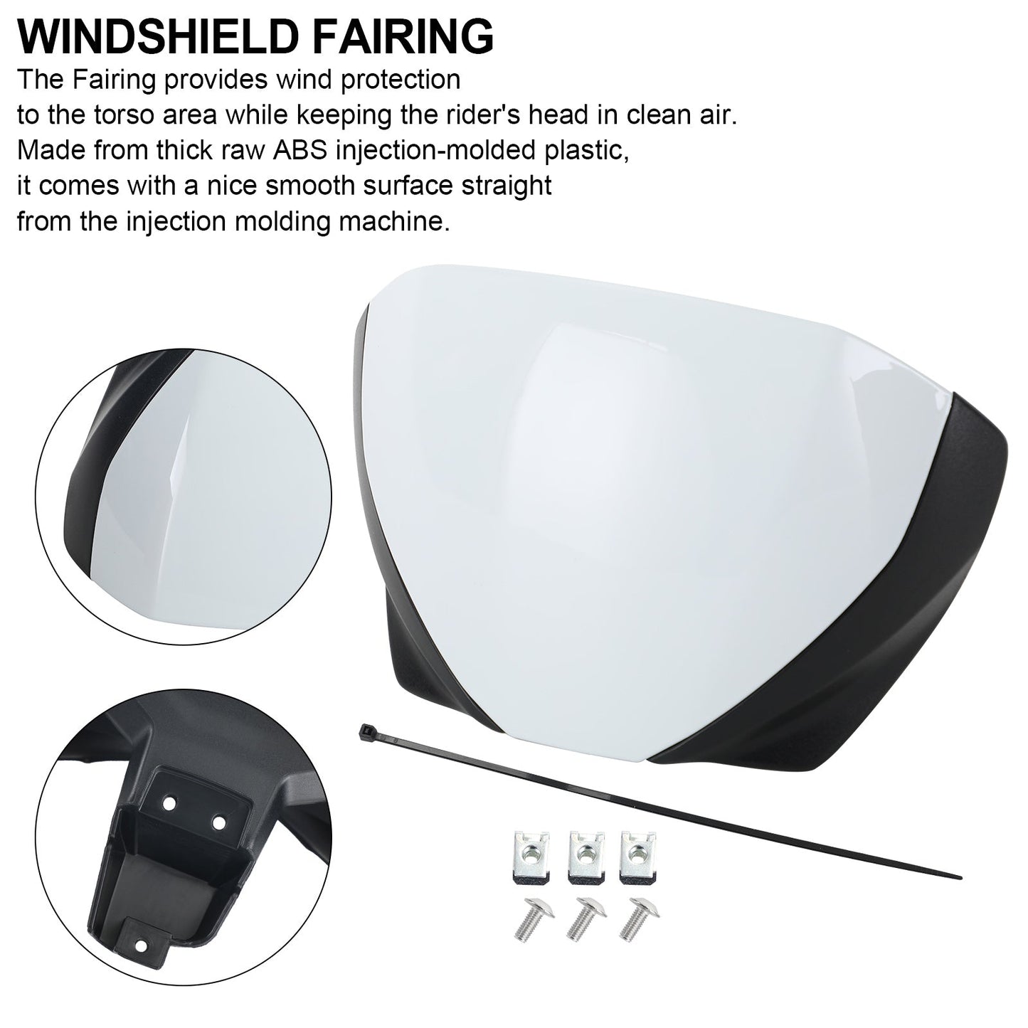 Front Screen Windshield Fairing Windscreen Deflector For Trident 660 2021+ Black