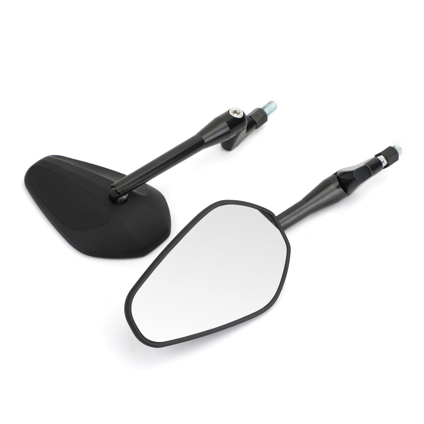 Pair M10 Rearview Mirror for Motorcycle Custom Cruiser Cafe Racer UNIVERSAL