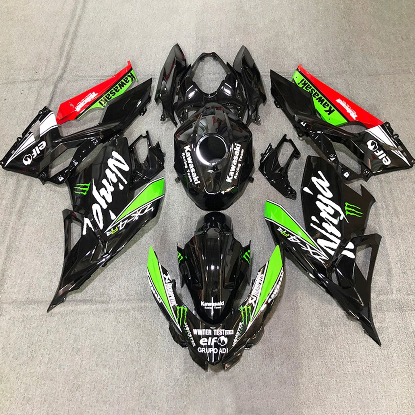 2018-2023=4 Kawasaki EX400 Ninja400 Fairing Kit Bodywork Plastic ABS