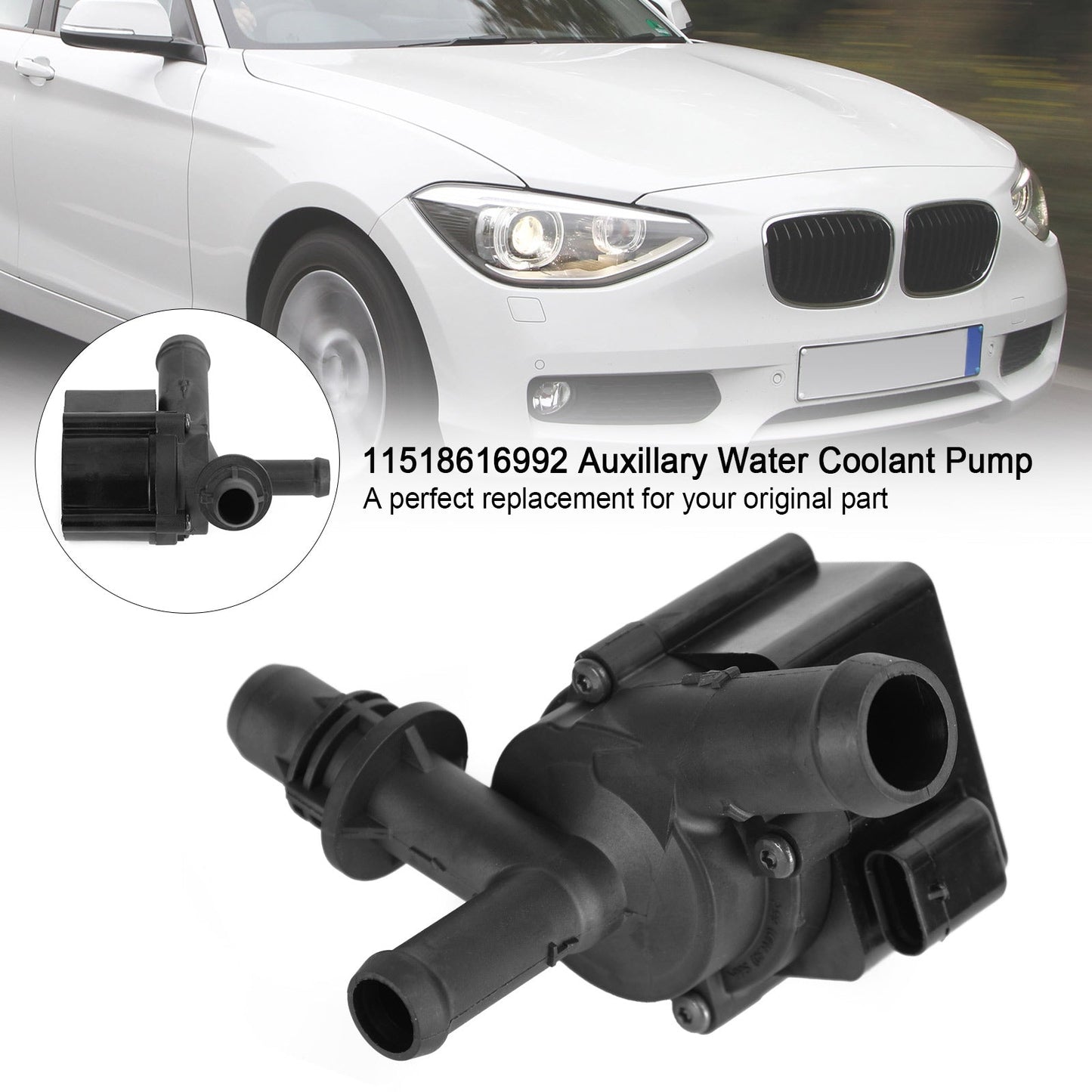 11518616992 Auxillary Water Coolant Pump For BMW 114i 116i 118i 120i 316i 10-16