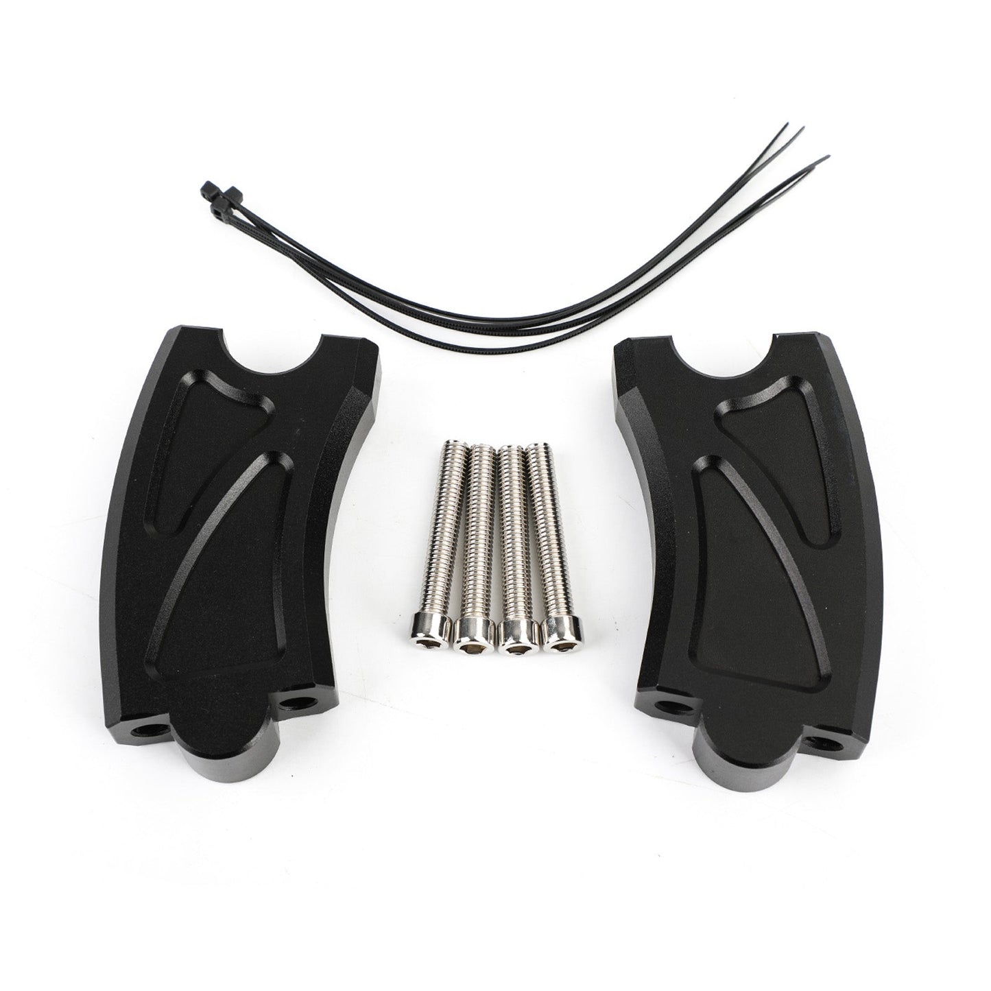 CNC Handlebar Risers Bar Fit For Honda Rebel CMX500 2017+ BLK