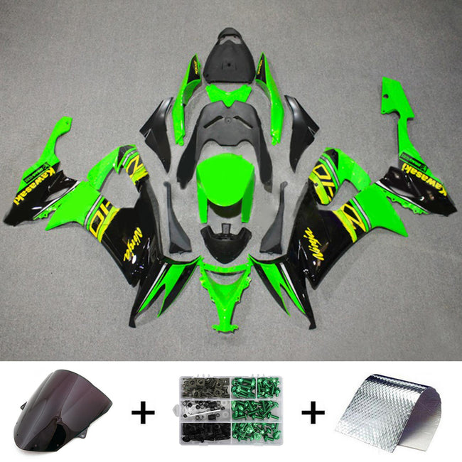 2008-2010 Kawasaki ZX10R Injection Fairing Kit Bodywork Plastic ABS#140