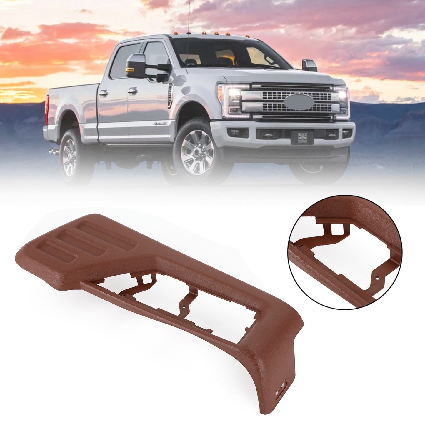 Red Front Driver Seat Panel Trim LHD For Ford F250 F350 Super Duty 2008-2010