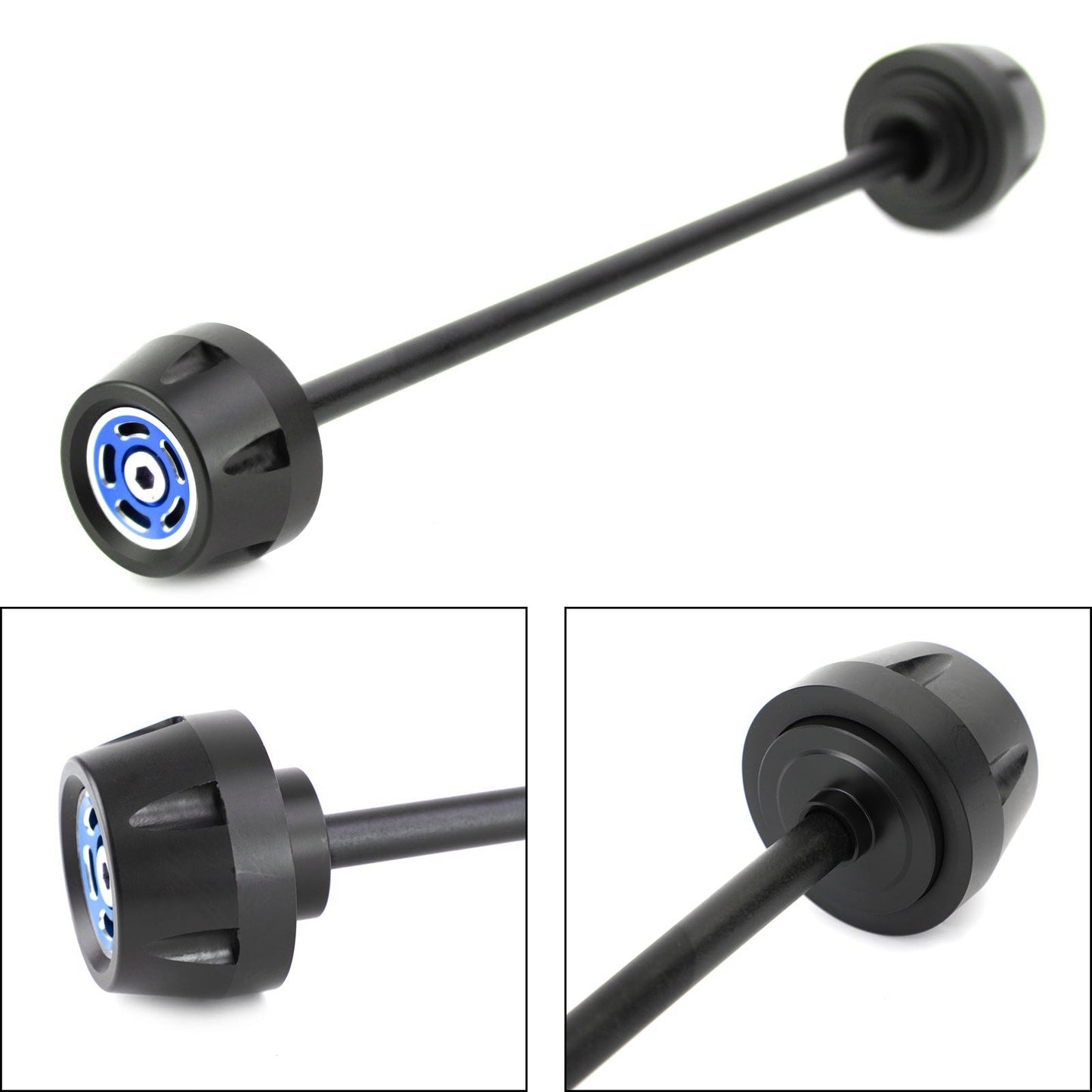 FRONT Axle Fork Sliders Crash Bobbins Black Fit for Ducati Scrambler All Models
