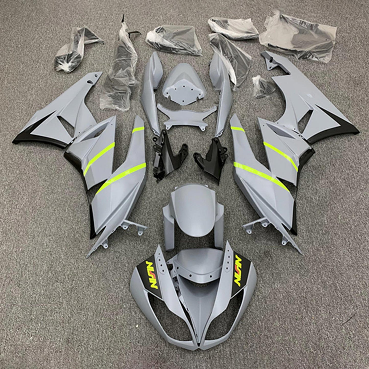 2009-2012 Kawasaki ZX6R 636 Injection Fairing Kit Bodywork Plastic ABS#153