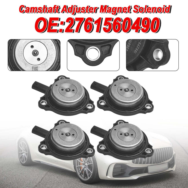 2015-2017 Benz GLA45 C63 AMG S CLS400 GLA250 4PC Camshaft Adjuster Magnet Solenoid 2761560490