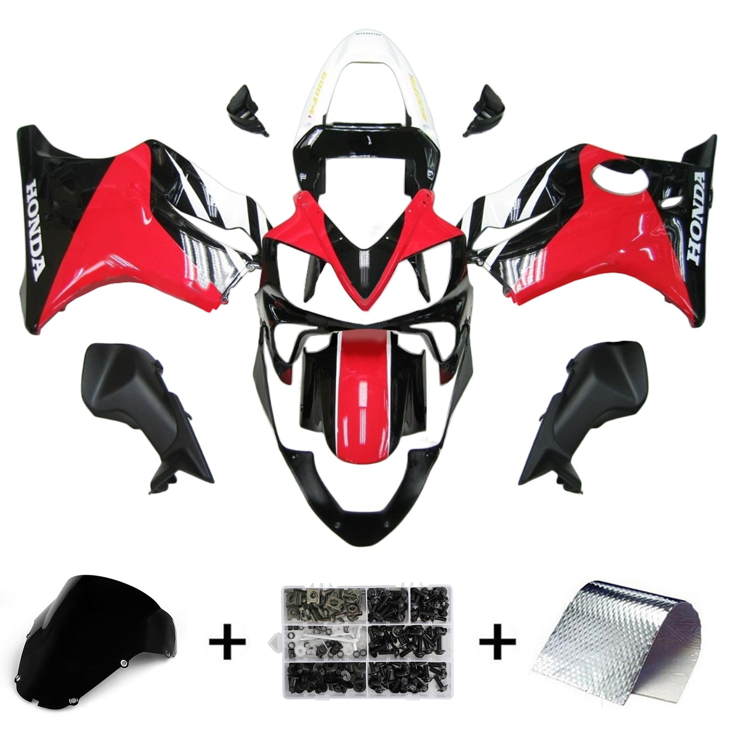 2001-2003 Honda CBR600 F4i Injection Fairing Kit Bodywork Plastic ABS #130