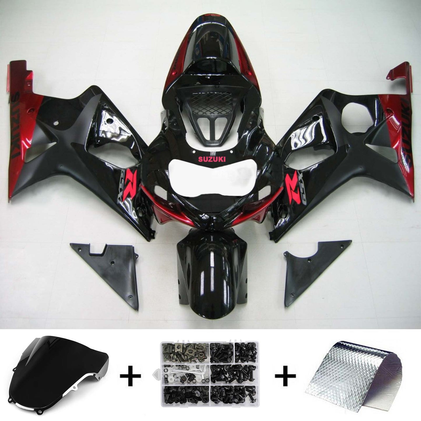 2000-2002 Suzuki GSXR1000 K1 K2 Amotopart Injection Fairing Kit Bodywork Plastic ABS #120