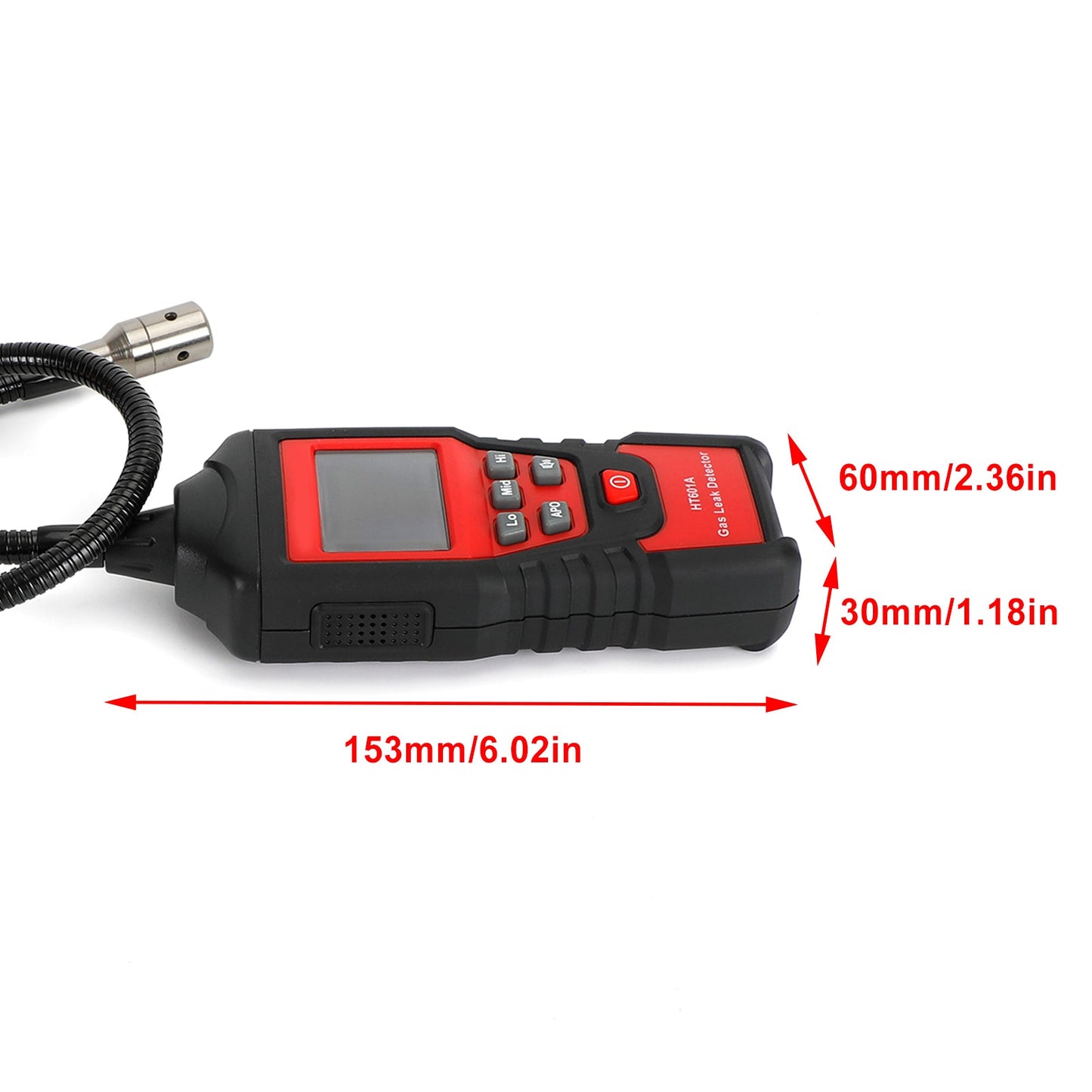 Portable Combustible Natural Gas Propane Leak Detector LCD Tester Visual Leakage