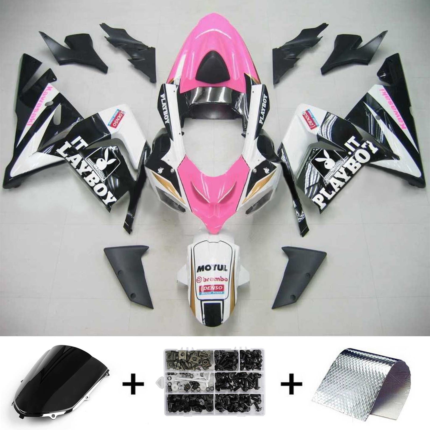 2004-2005 Kawasaki ZX10R Amotopart Injection Fairing Kit Bodywork Plastic ABS #110