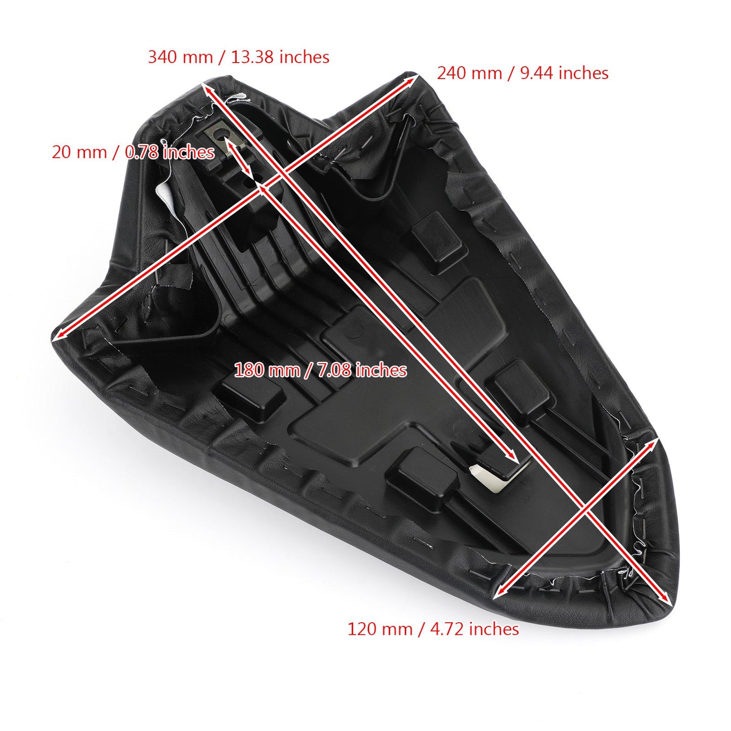 Rear Passenger Seat Black Cushion Fit for Ducati Panigale V4 V4S V4R 2018-2020