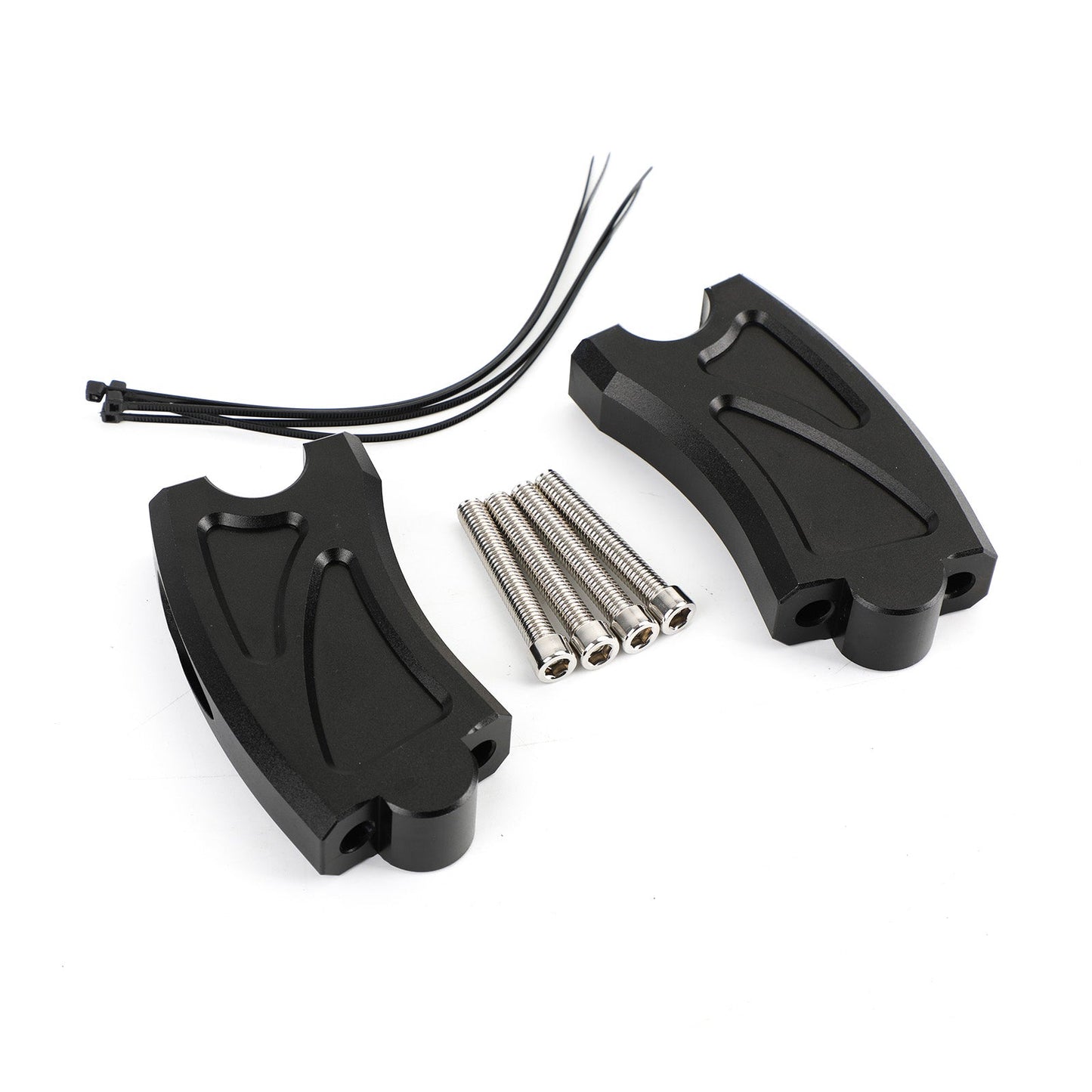 CNC Handlebar Risers Bar Fit For Honda Rebel CMX500 2017+ BLK