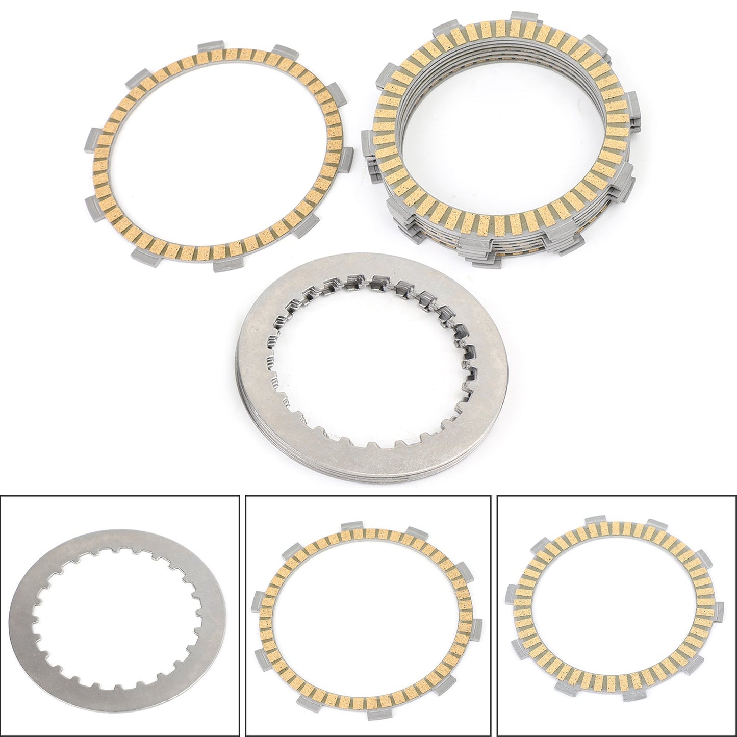 Clutch Plate Kit - Friction & Steel Plates For Honda NC700X/S 12-17 NC750X/S 14-18 CTX700N 12-18