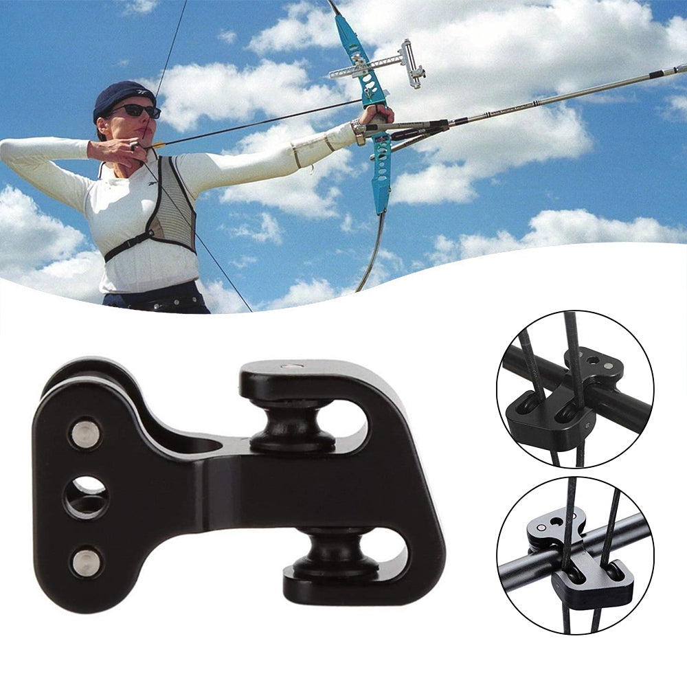 Aluminium Cable Slide Alloy Arrow Compound Bow String Splitter Roller Glide BLK