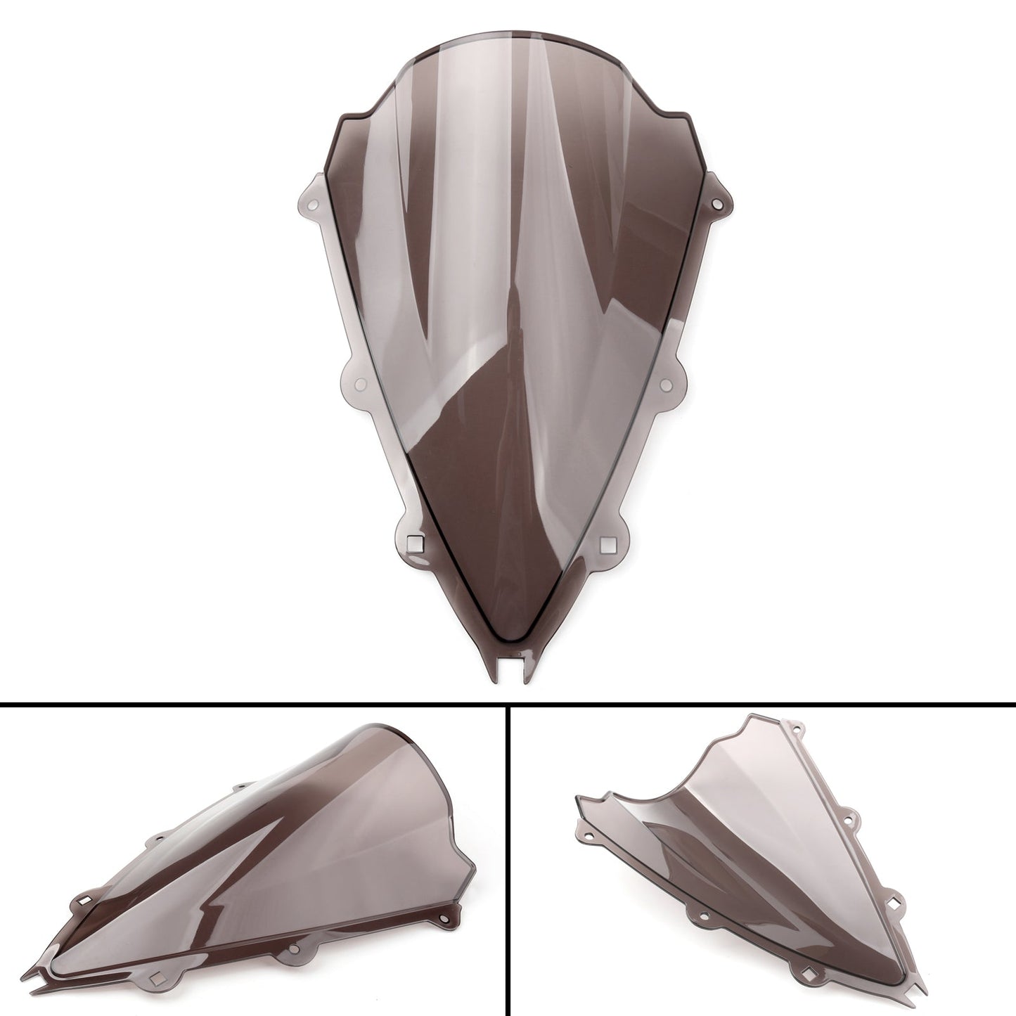 ABS Double Bubble Windscreen Windshield Fit For Aprilia RSV4 2009-2014 Black