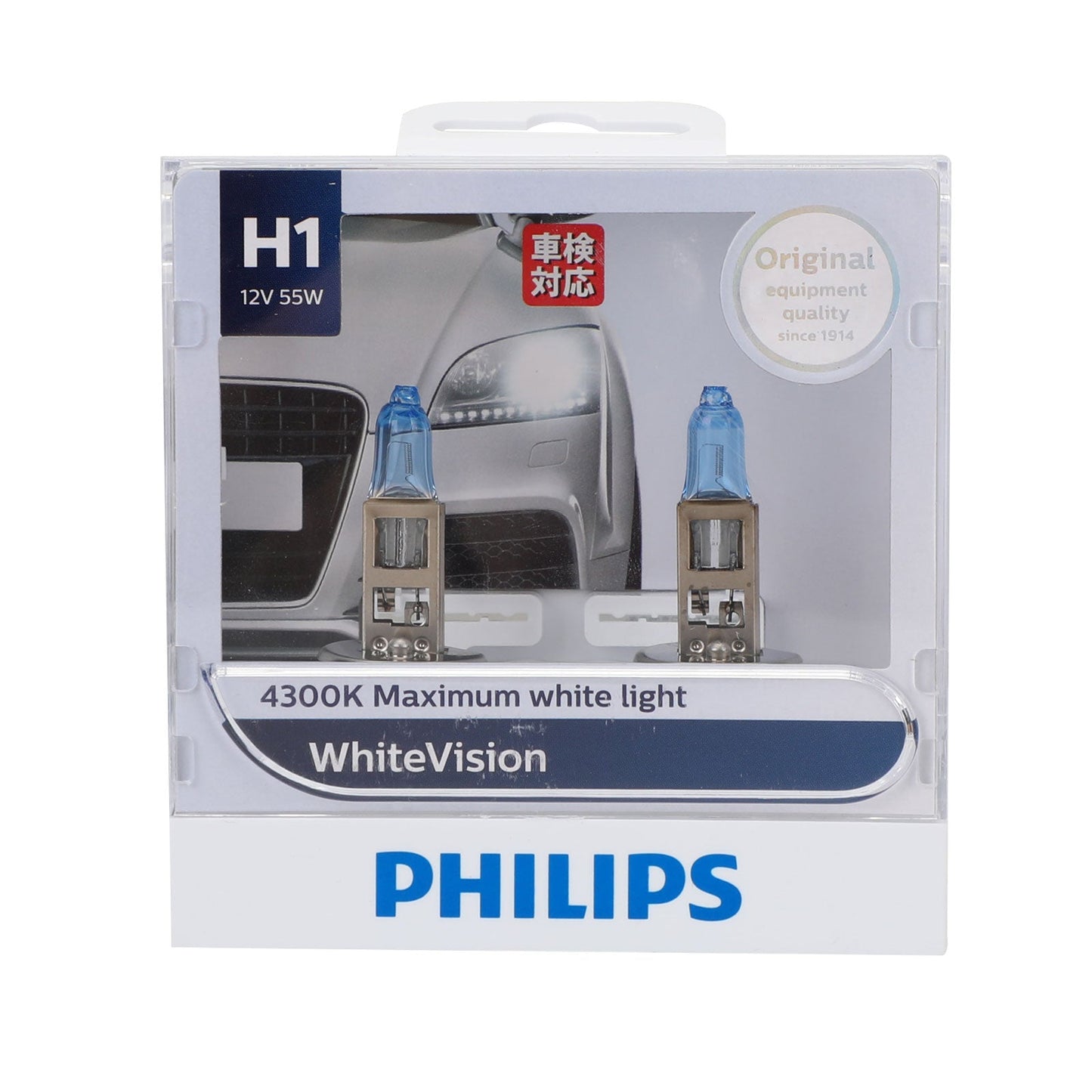 For Philips WhiteVision H4 4300K 12V 60/55W Headlight 12342WHVS2 Light