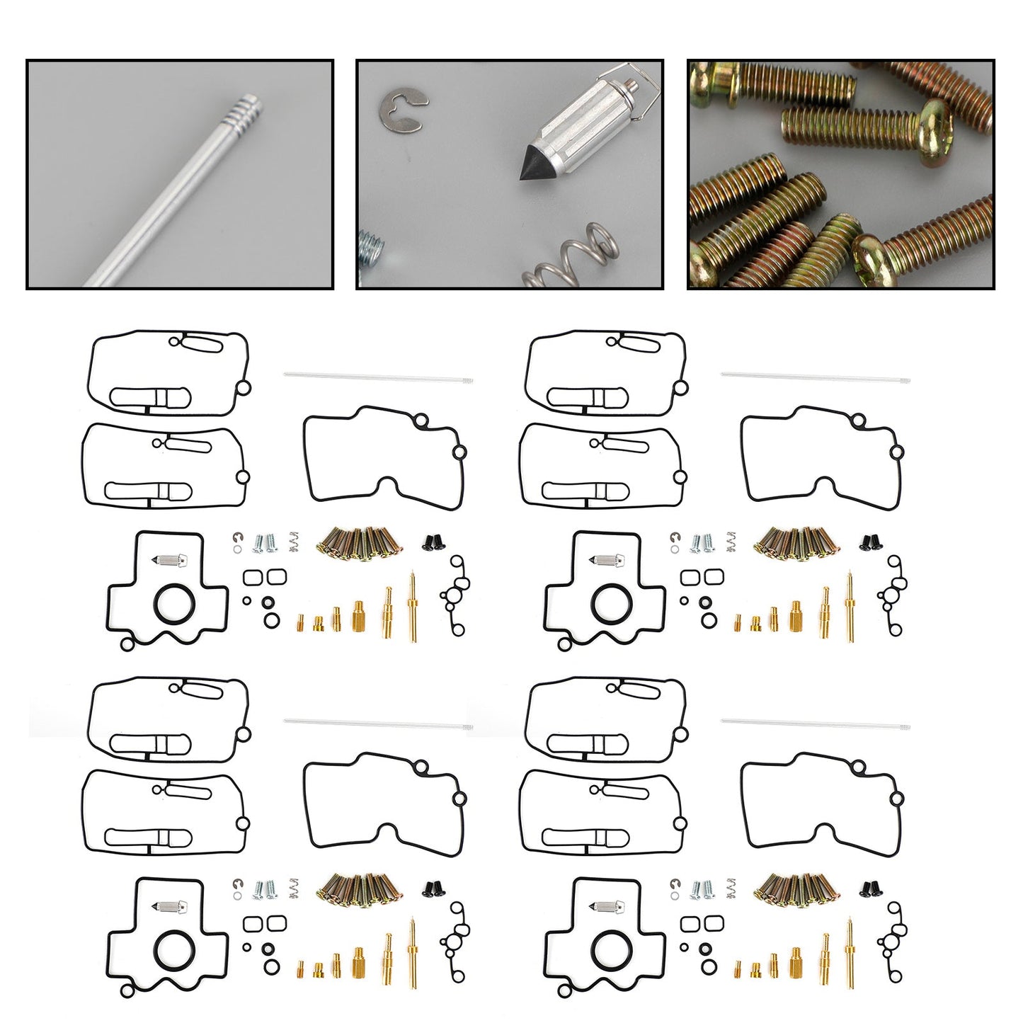 4X Carburetor Carb Rebuild Repair Kit fit for Yamaha YFZ450 2004-2009