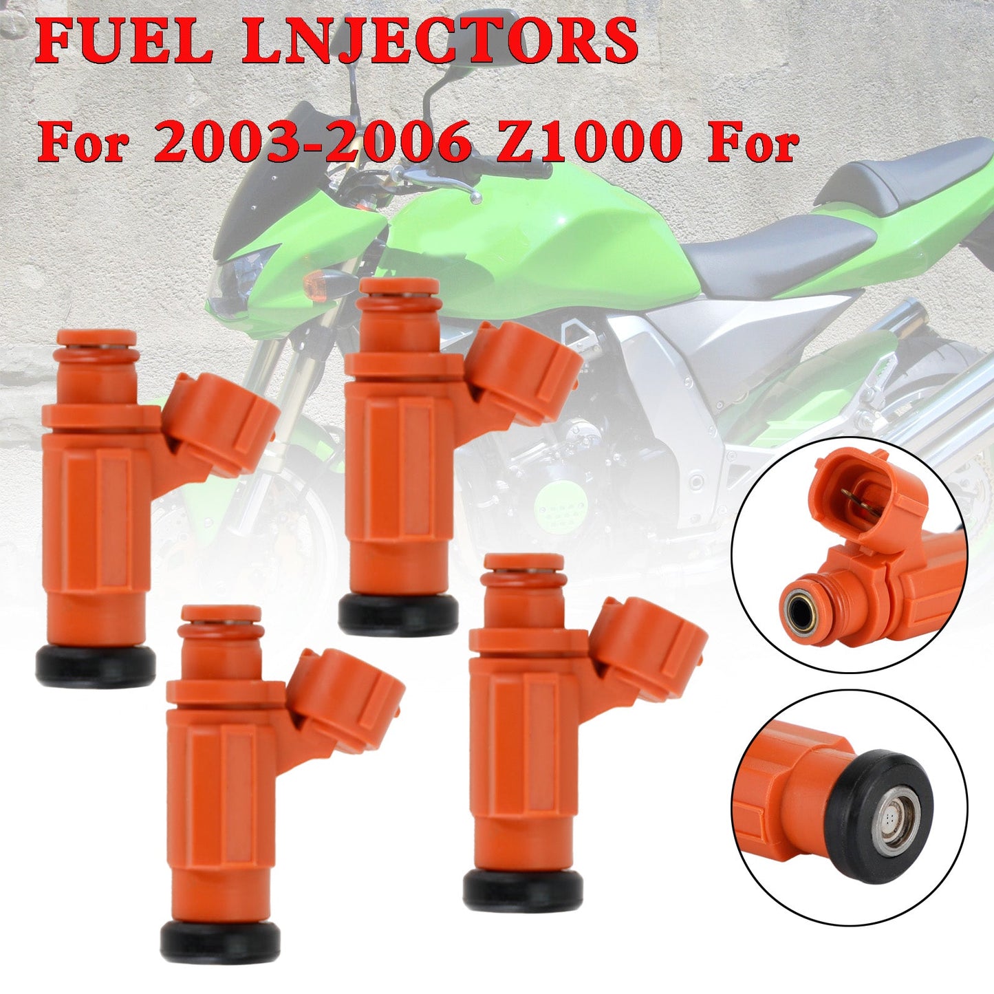 4PCS Fuel Injectors For Kawasaki 2003-2014 Teryx Brute Force 750 Z1000 49033-1060