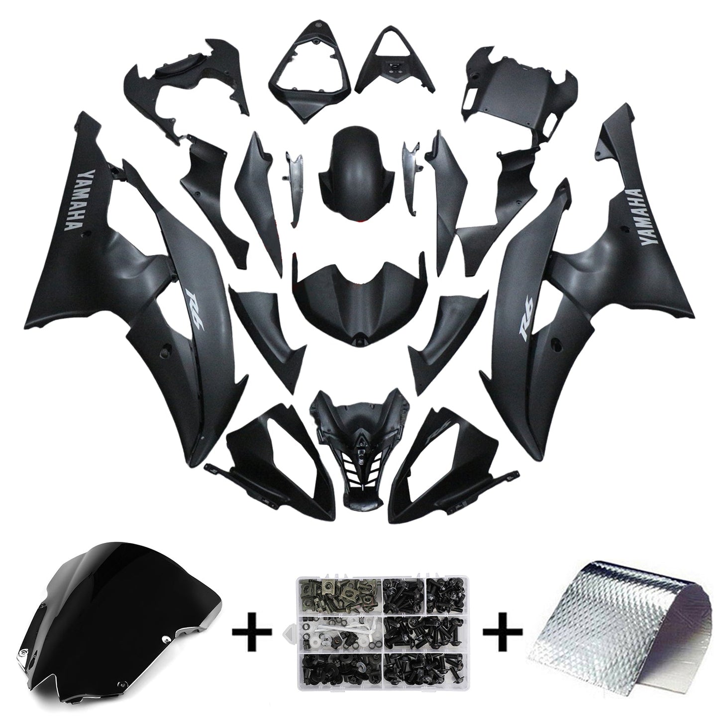 2008-2016 Yamaha YZF 600 R6 Fairing Kit Bodywork Plastic ABS