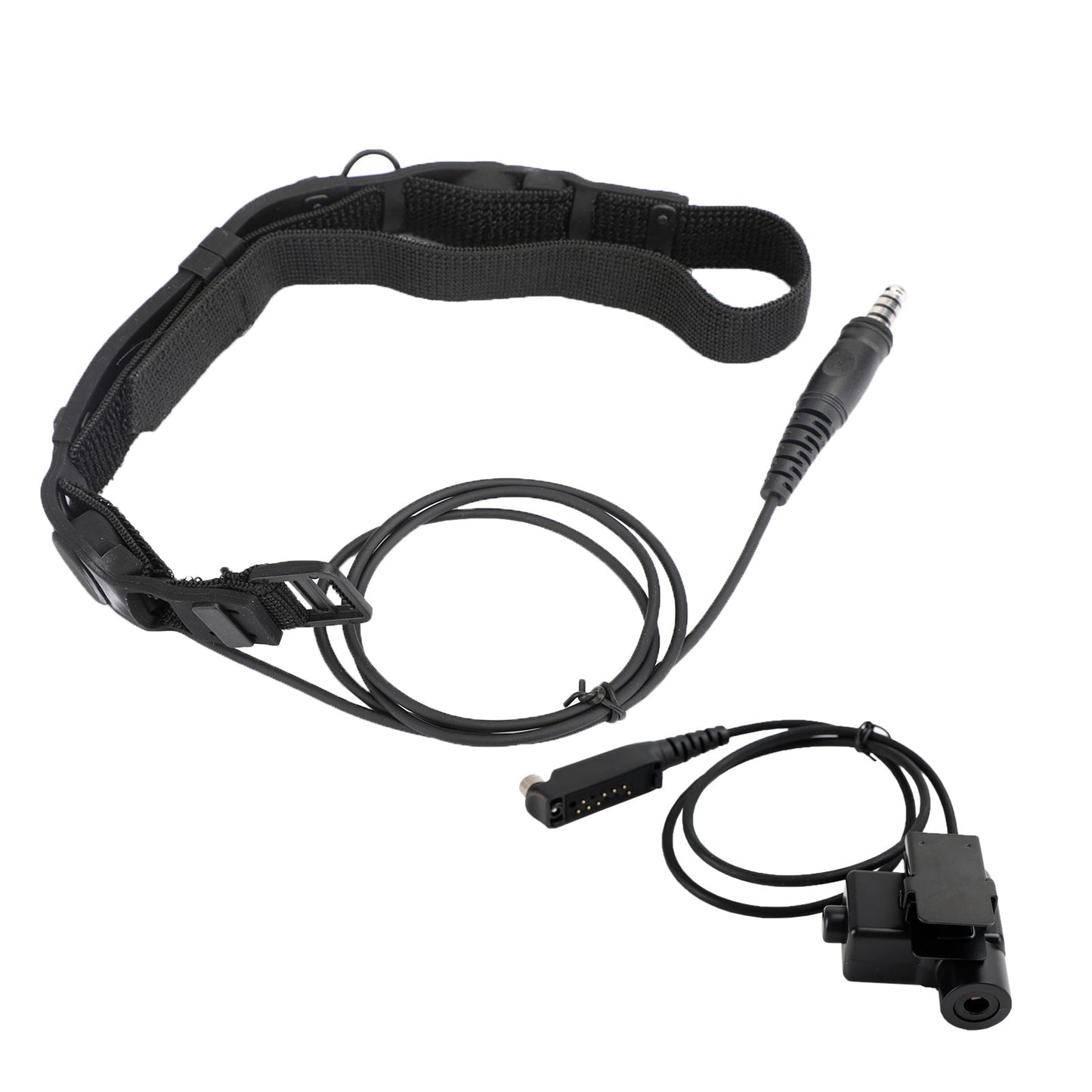 7.1mm Plug Tactical Throat Tube Headset 6Pin U94 PTT For STP8040 STP8080 STP9000