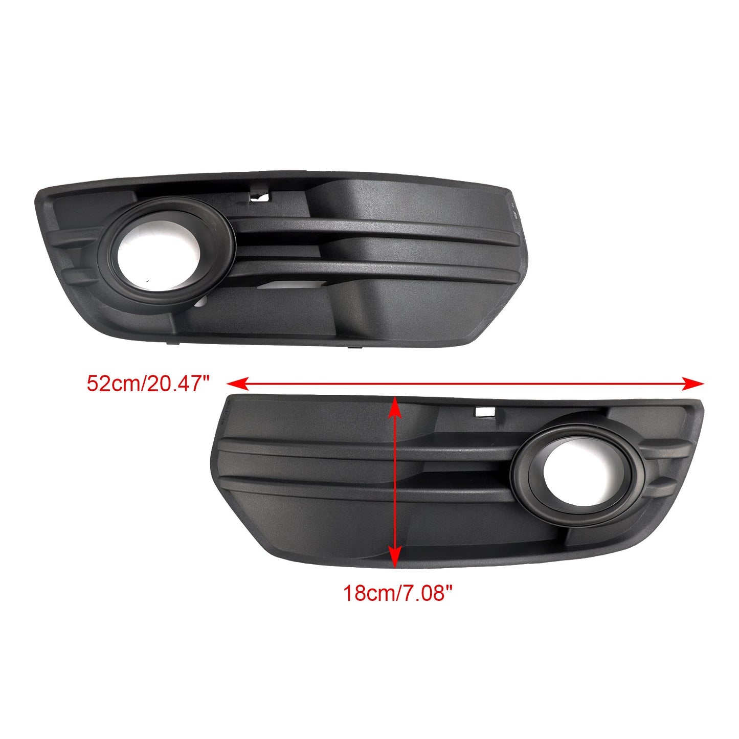 Audi Q5 2009-2012 2PCS Front Bumper Grill Fog Light Lamp Covers Trim